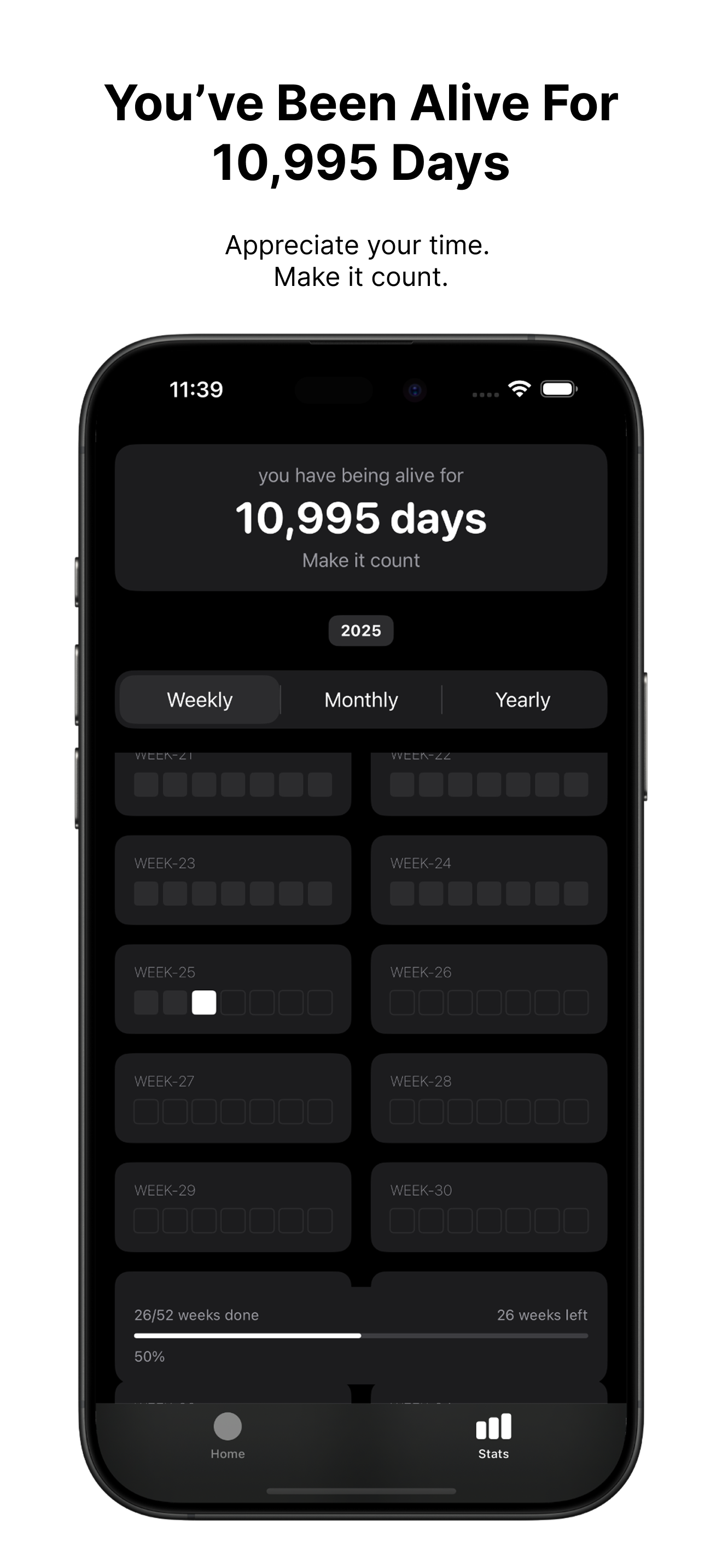 Lock In timer user interface – Frame 49