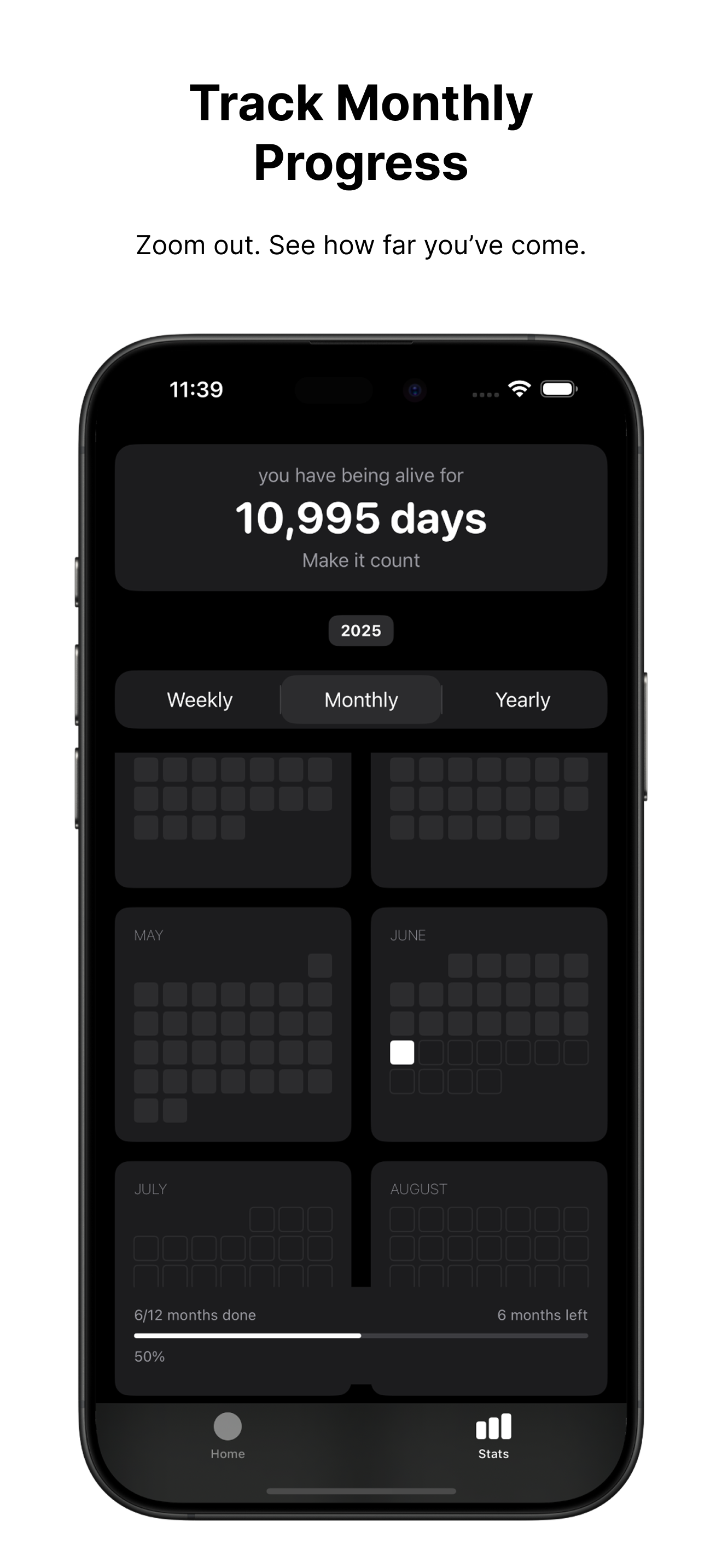 Lock In timer user interface – Frame 50