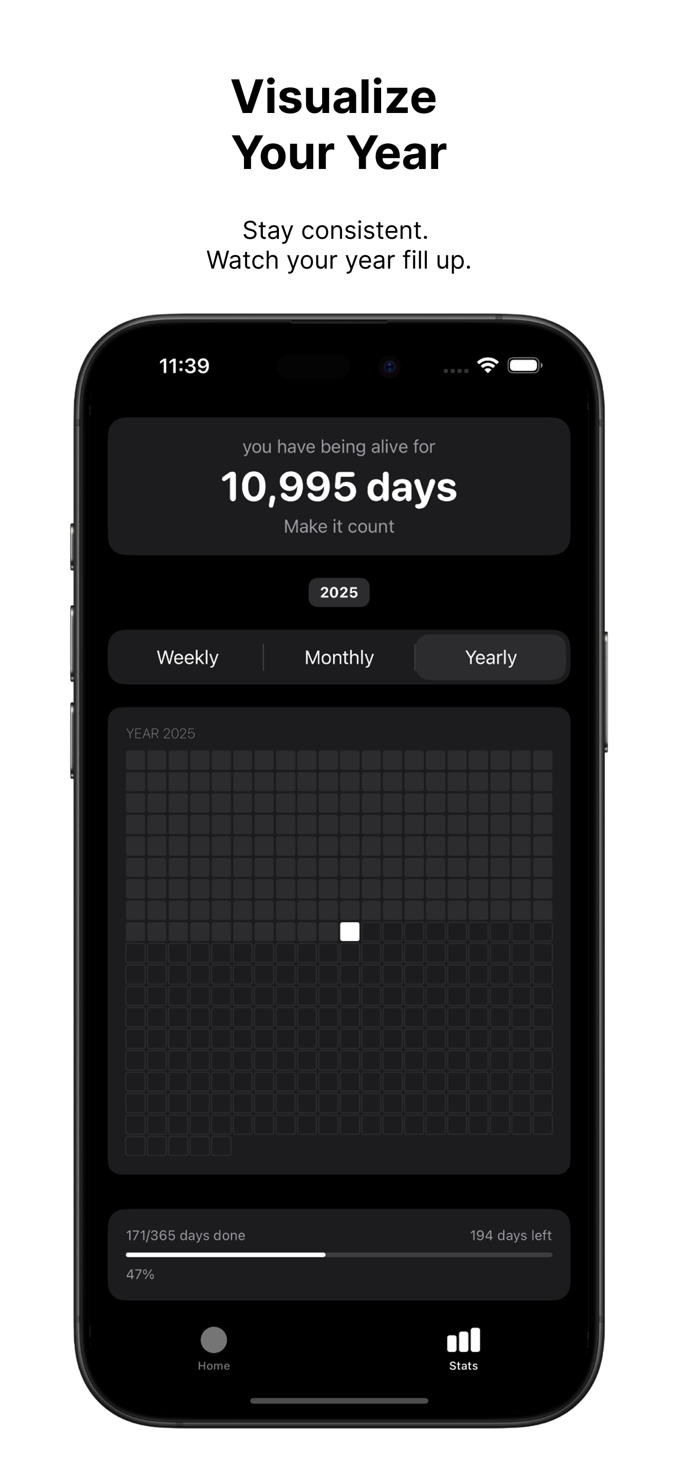 Lock In timer user interface – Frame 51